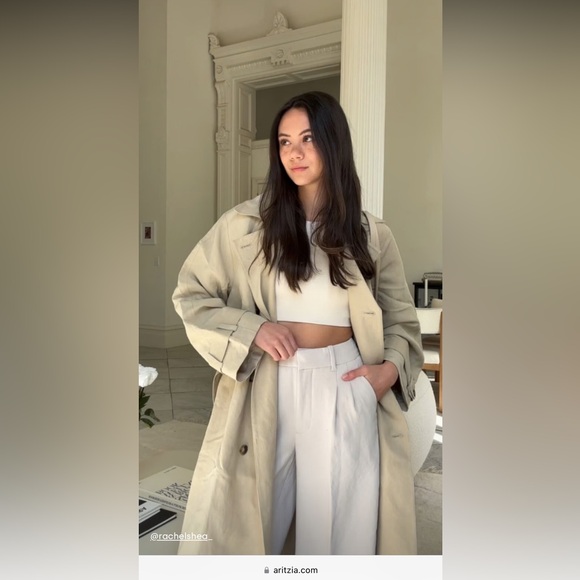 Aritzia The Effortless Pant™ - Crepette™ Mocha Brown sz 6 - Picture 7 of 16